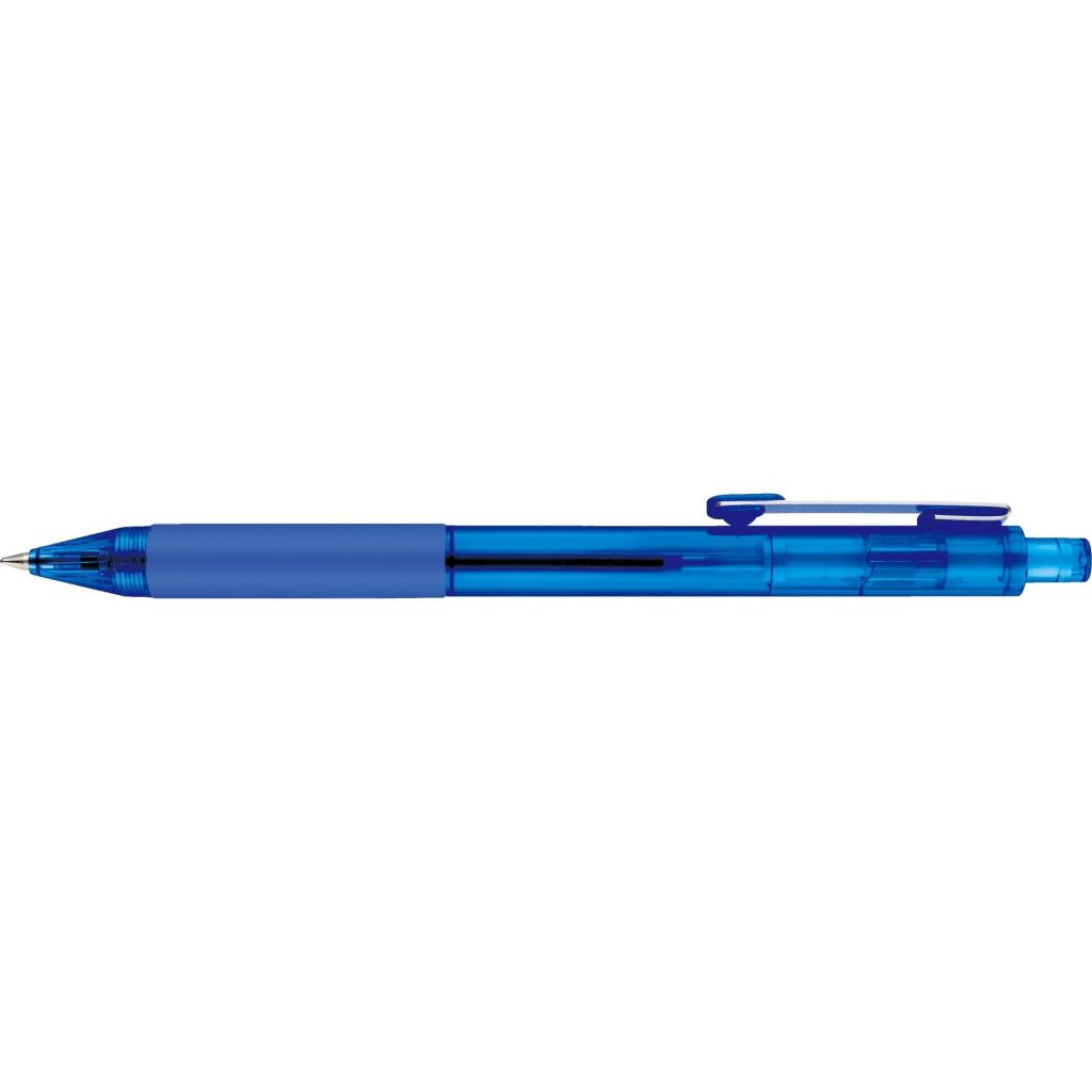 Imprinted Shiner Clear Pens - Promotional Pens Singapore - Gifts VV Free Setup 客製 - Promotional Pens Singapore - Gifts VV Translucent Blue Shiner Clear Pen