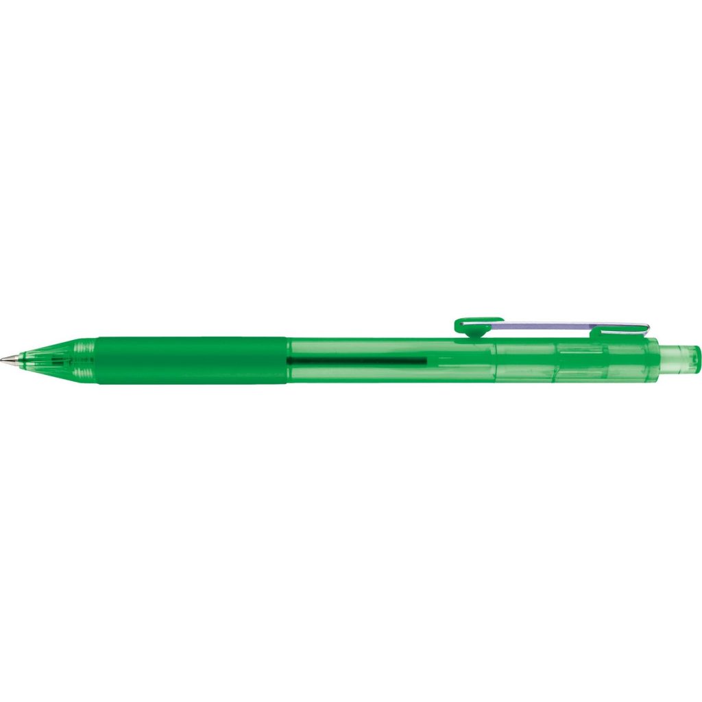 Imprinted Shiner Clear Pens - Promotional Pens Singapore - Gifts VV Free Setup 客製 - Promotional Pens Singapore - Gifts VV Translucent Green Shiner Clear Pen