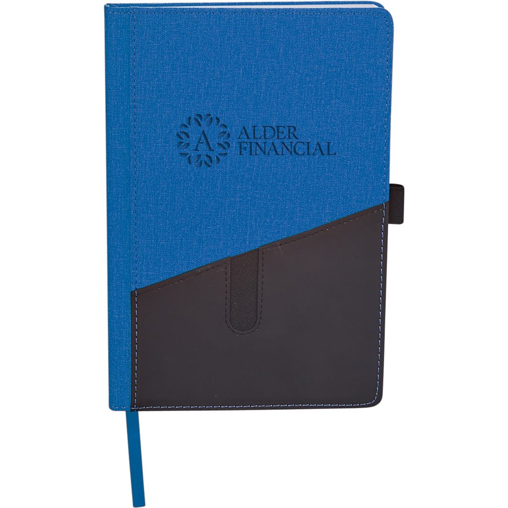 Customized Siena JournalBooks - Promotional Pens Singapore - Gifts VV Available in 3 awesome item colors 客製 - Promotional Pens Singapore - Gifts VV Blue / Black Siena JournalBook
