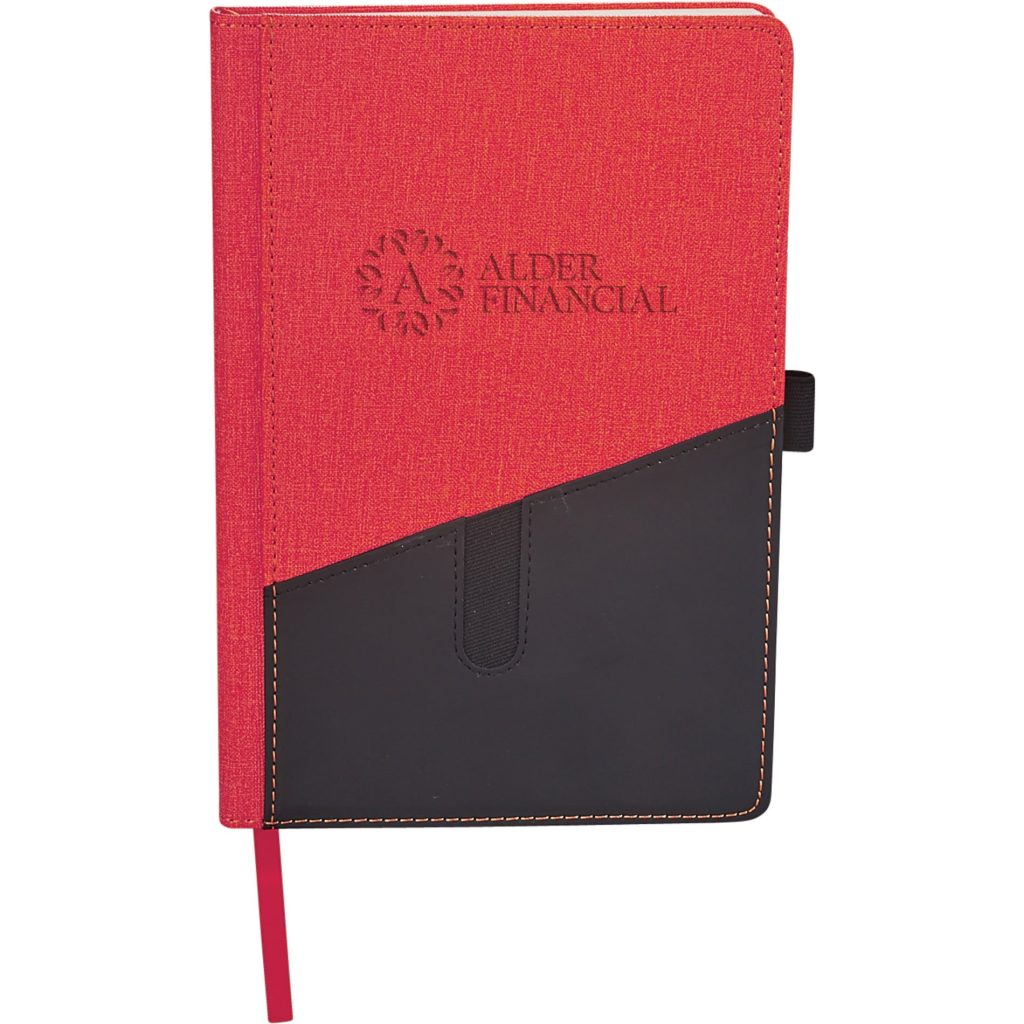 Customized Siena JournalBooks - Promotional Pens Singapore - Gifts VV Available in 3 awesome item colors 客製 - Promotional Pens Singapore - Gifts VV Red / Black Siena JournalBook