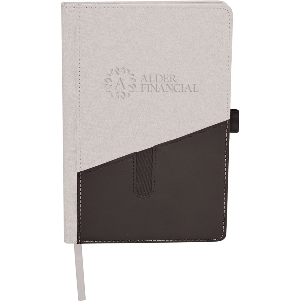 Customized Siena JournalBooks - Promotional Pens Singapore - Gifts VV Available in 3 awesome item colors 客製 - Promotional Pens Singapore - Gifts VV Gray / Black Siena JournalBook