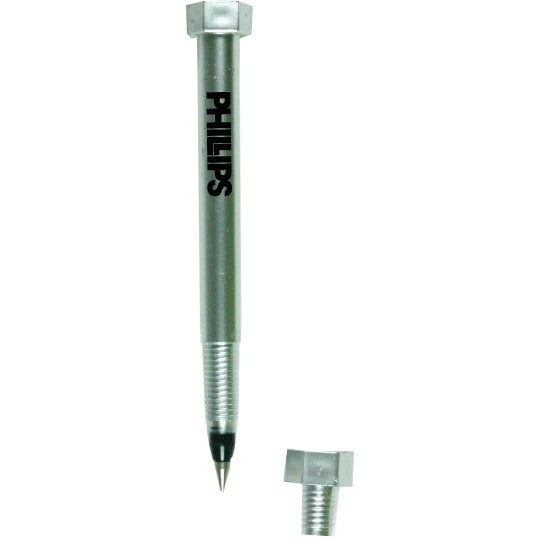 Custom Nut and Bolt Pens - Promotional Pens Singapore - Gifts VV Your design pad printed 客製 - Promotional Pens Singapore - Gifts VV Silver Nut and Bolt Pen