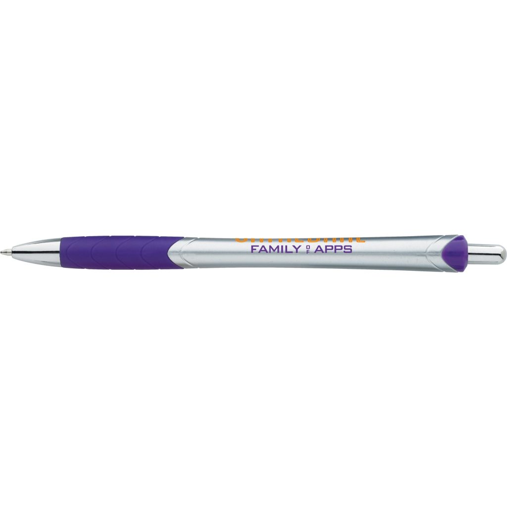 Silver / Purple Slim Pen