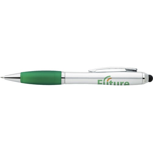 Customised Plastic Ion Stylus Pens - Promotional Pens Singapore - Gifts VV Free Setup 客製 - Promotional Pens Singapore - Gifts VV Silver / Green Plastic Ion Stylus Pen