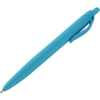 Light Blue Sleek Write Rubberized Pen