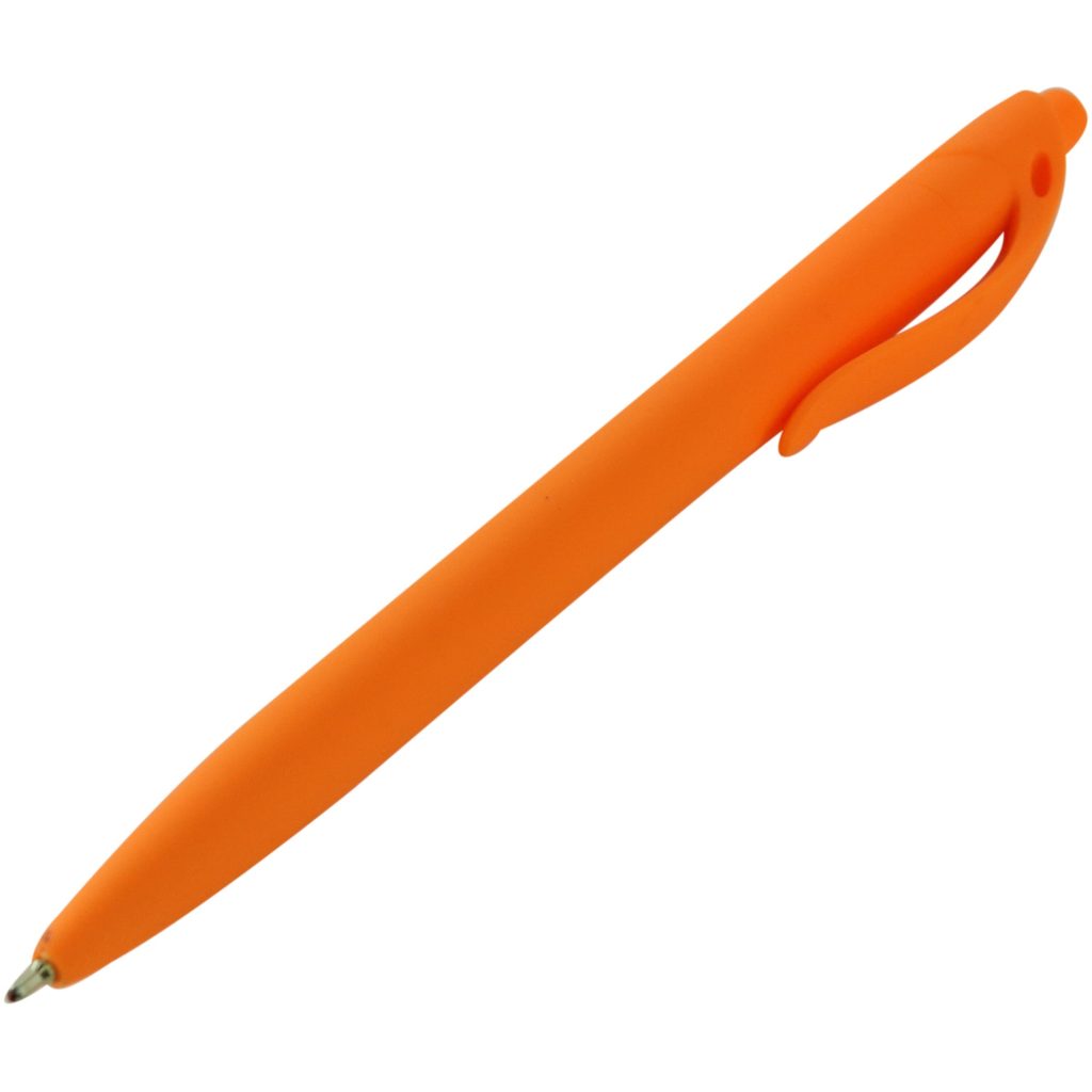 Orange Sleek Write Rubberized Pen