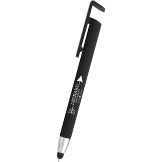Black Sleek Write Stylus Pen with Phone Stand