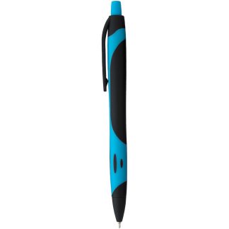 Light Blue / Black Sleek Write Two Tone Rubberized Pen