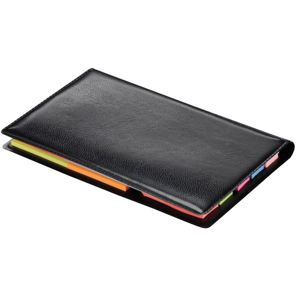 Imprinted Slimline Sticky Memo Holders - Promotional Pens Singapore - Gifts VV Your design screen printed 客製 - Promotional Pens Singapore - Gifts VV Black Slimline Sticky Memo Holder