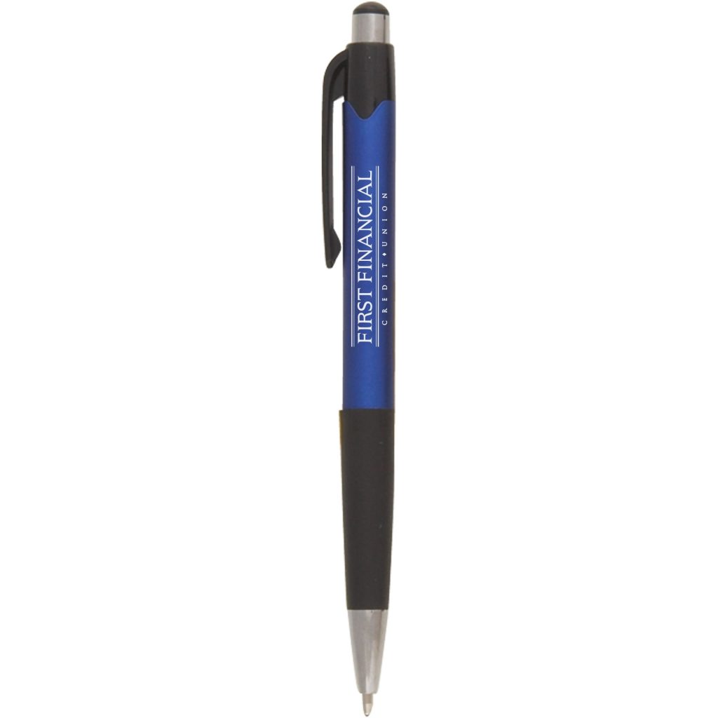 Advertising Smoothy Grip Metallic Pens - Promotional Pens Singapore - Gifts VV Free Shipping and Setup 客製 - Promotional Pens Singapore - Gifts VV Blue / Black Smoothy Grip Metallic Pen