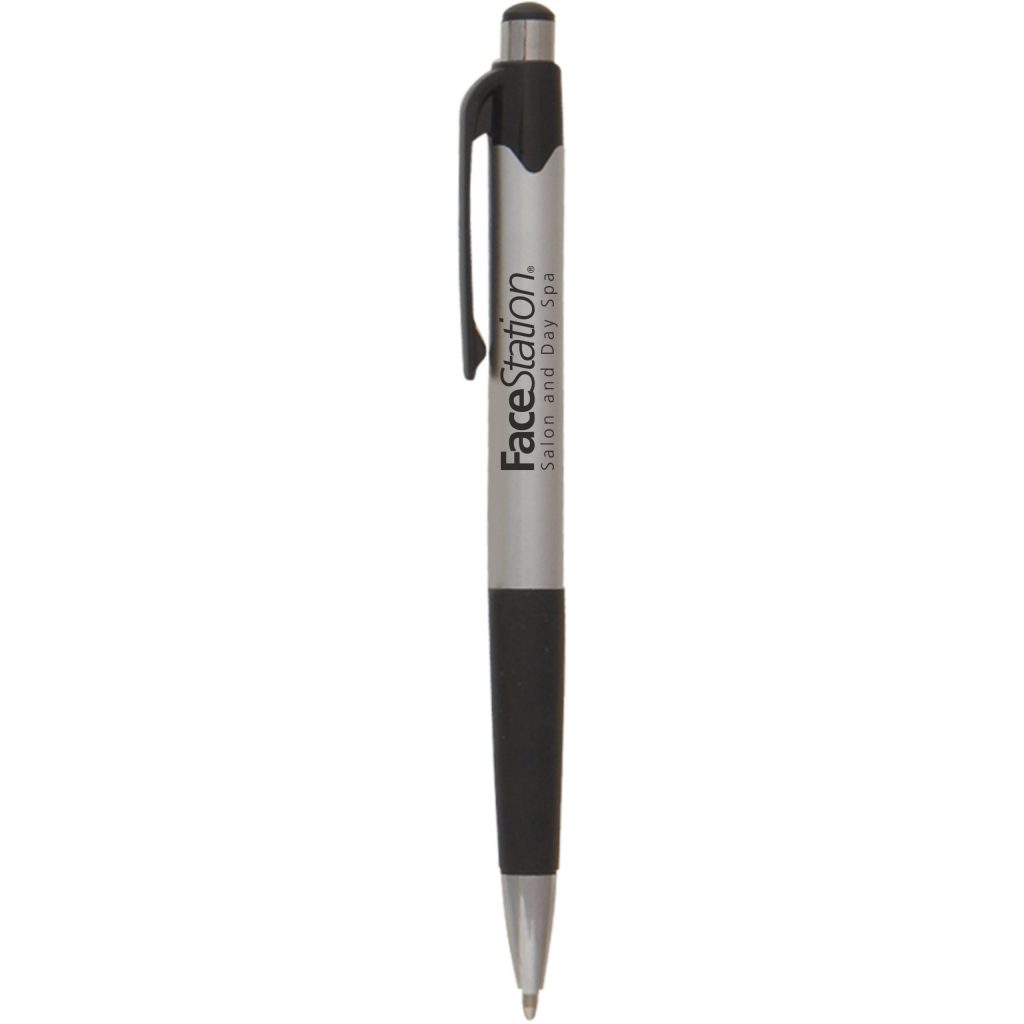 Advertising Smoothy Grip Metallic Pens - Promotional Pens Singapore - Gifts VV Free Shipping and Setup 客製 - Promotional Pens Singapore - Gifts VV Silver / Black Smoothy Grip Metallic Pen