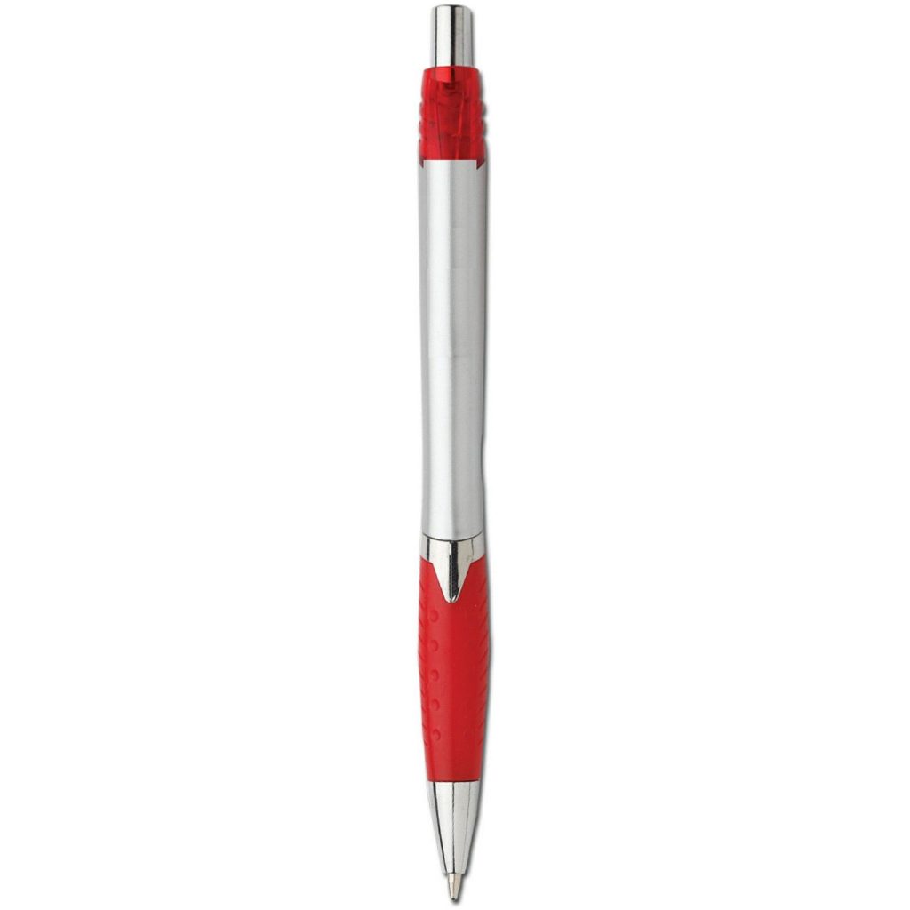 Custom Snazzy Designer Ballpoint Pens - Promotional Pens Singapore - Gifts VV Available in 5 exciting item colors 客製 - Promotional Pens Singapore - Gifts VV Silver / Red Snazzy Designer Ballpoint Pen