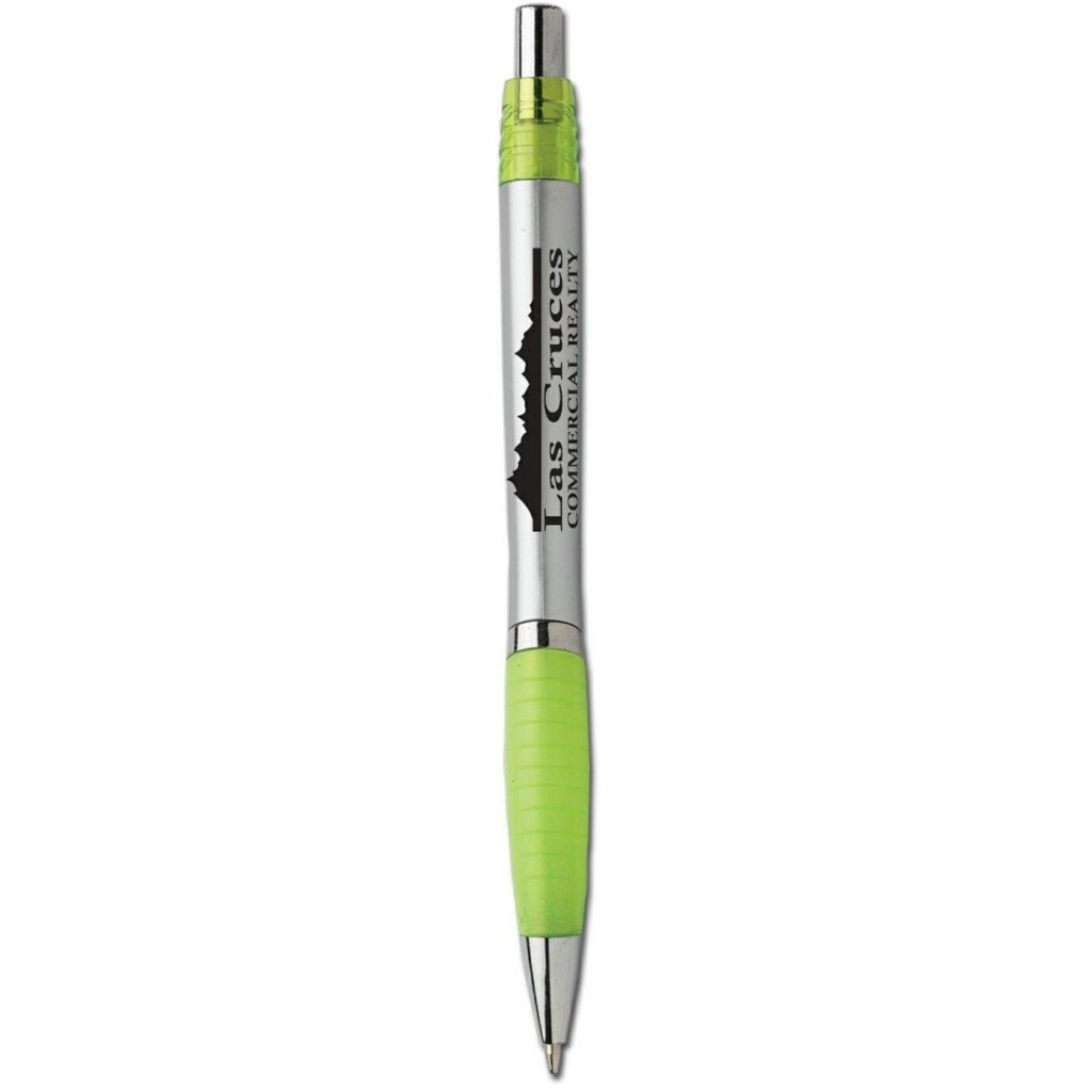 Custom Snazzy Designer Ballpoint Pens - Promotional Pens Singapore - Gifts VV Available in 5 exciting item colors 客製 - Promotional Pens Singapore - Gifts VV Silver / Lime Green Snazzy Designer Ballpoint Pen
