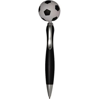 Black Soccer Top Click Pen