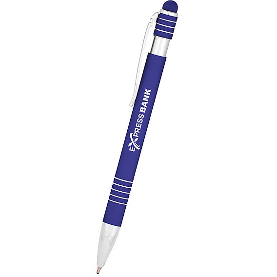Promotional Soft-Tech Stylus Vip Gel Glide Pens - Promotional Pens Singapore - Gifts VV Available in 5 amazing item colors 客製 - Promotional Pens Singapore - Gifts VV Blue Soft-Tech Stylus Vip Gel Glide Pen