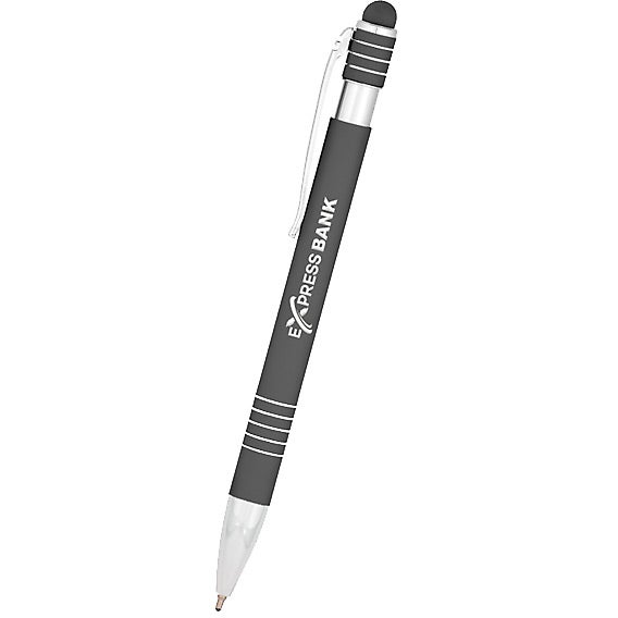Promotional Soft-Tech Stylus Vip Gel Glide Pens - Promotional Pens Singapore - Gifts VV Available in 5 amazing item colors 客製 - Promotional Pens Singapore - Gifts VV Gray Soft-Tech Stylus Vip Gel Glide Pen