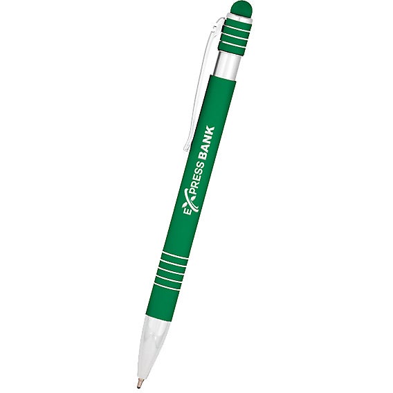 Promotional Soft-Tech Stylus Vip Gel Glide Pens - Promotional Pens Singapore - Gifts VV Available in 5 amazing item colors 客製 - Promotional Pens Singapore - Gifts VV Green Soft-Tech Stylus Vip Gel Glide Pen