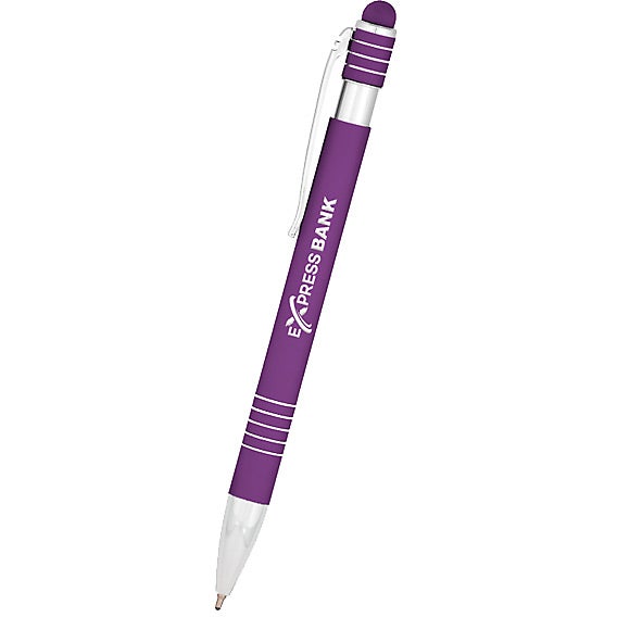 Promotional Soft-Tech Stylus Vip Gel Glide Pens - Promotional Pens Singapore - Gifts VV Available in 5 amazing item colors 客製 - Promotional Pens Singapore - Gifts VV Purple Soft-Tech Stylus Vip Gel Glide Pen