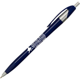 Blue / Silver Thin Barrel Slimster Pen