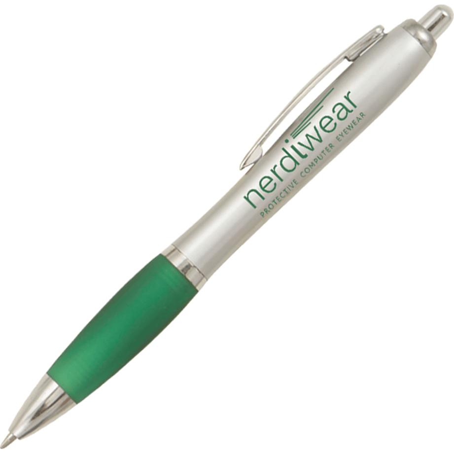 Printed Sophisticate Pens - Promotional Pens Singapore - Gifts VV Free Shipping and Setup 客製 - Promotional Pens Singapore - Gifts VV Silver / Green Sophisticate Pen