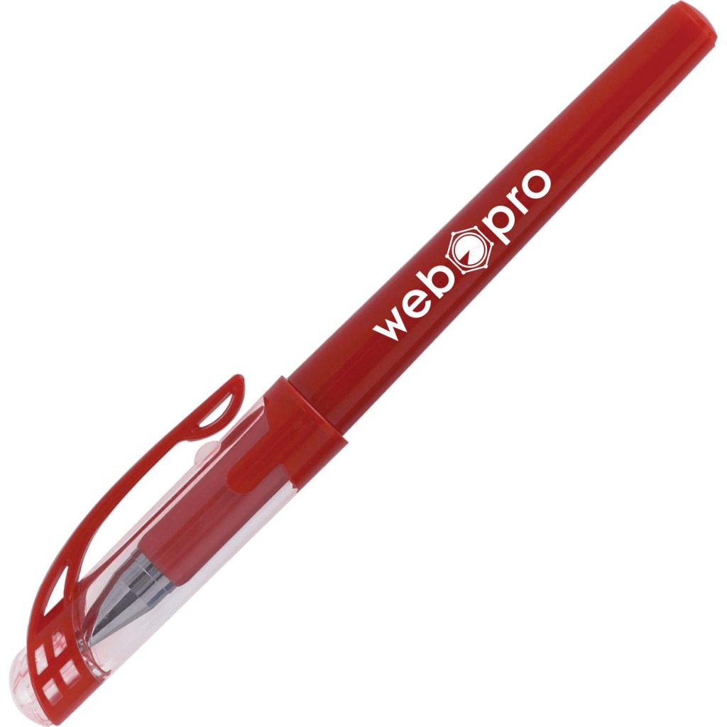Advertising Sorrento Gel Pens - Promotional Pens Singapore - Gifts VV Free Shipping and Setup 客製 - Promotional Pens Singapore - Gifts VV Red Sorrento Gel Pen