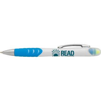 White / Blue Souvenir Jalan Highlighter Pen Combo