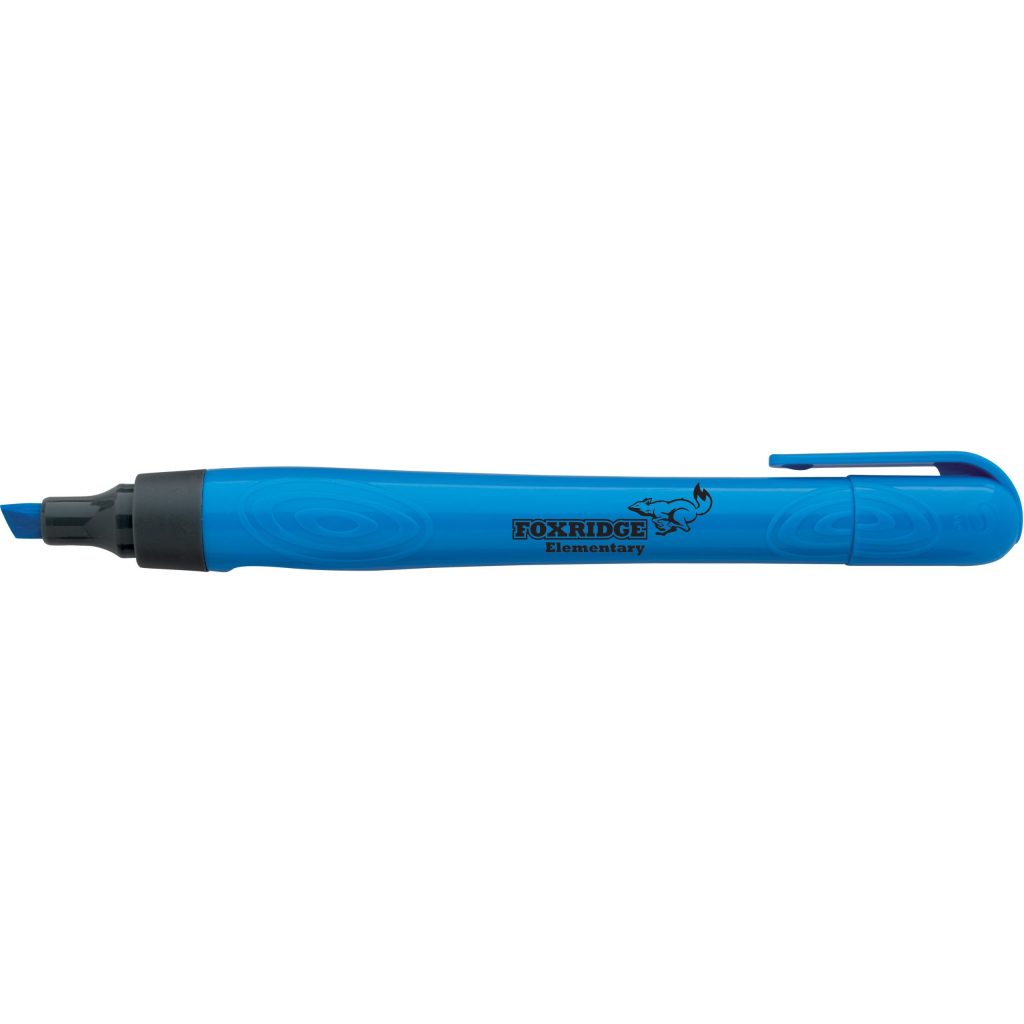 Marketing Souvenir Lark Highlighters - Promotional Pens Singapore - Gifts VV Free Setup 客製 - Promotional Pens Singapore - Gifts VV Blue Souvenir Lark Highlighter