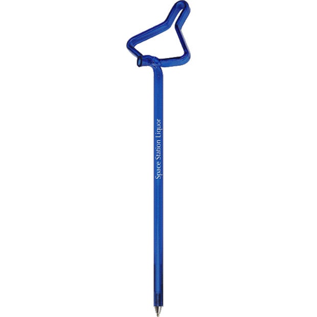 Printed Space Shuttle InkBend Standard Pens - Promotional Pens Singapore - Gifts VV Available in 29 amazing item colors 客製 - Promotional Pens Singapore - Gifts VV Translucent Cobalt Blue Space Shuttle InkBend Standard Pen