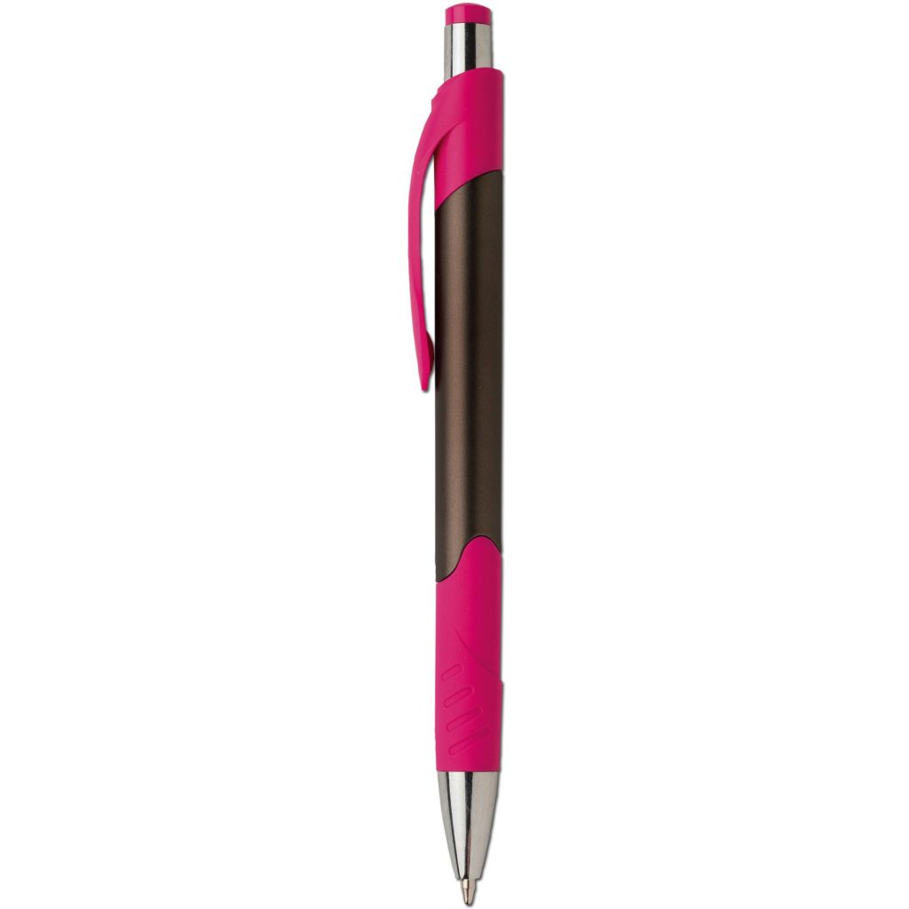 Imprinted Spark Metallic Ballpoint Pens - Promotional Pens Singapore - Gifts VV Available in 6 exciting item colors 客製 - Promotional Pens Singapore - Gifts VV Pink / Taupe Spark Metallic Ballpoint Pen