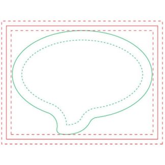 White Speech Bubble Adhesive Notepad