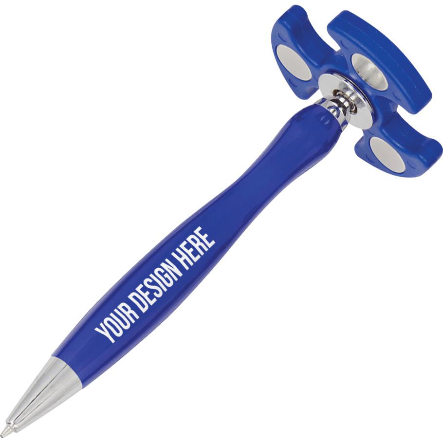 Promo Spinner Toy Pens - Promotional Pens Singapore - Gifts VV Available in 6 amazing item colors 客製 - Promotional Pens Singapore - Gifts VV Blue Spinner Toy Pen
