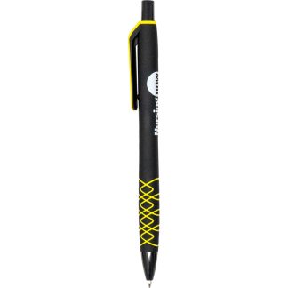 Black / Lemon Yellow Spiralina Comfort Night Pen