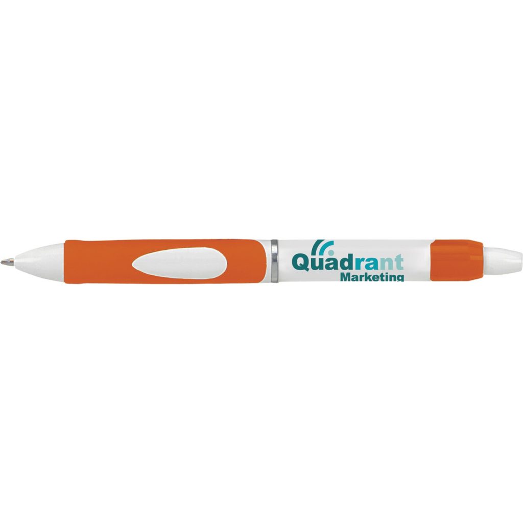 White / Orange Splash Pen