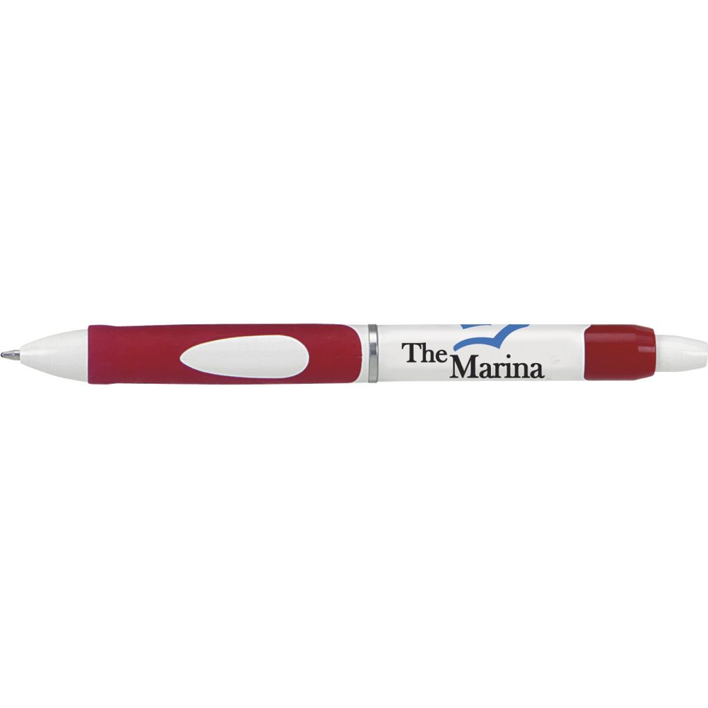White / Red Splash Pen