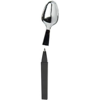 Black / Silver Spoon Pen