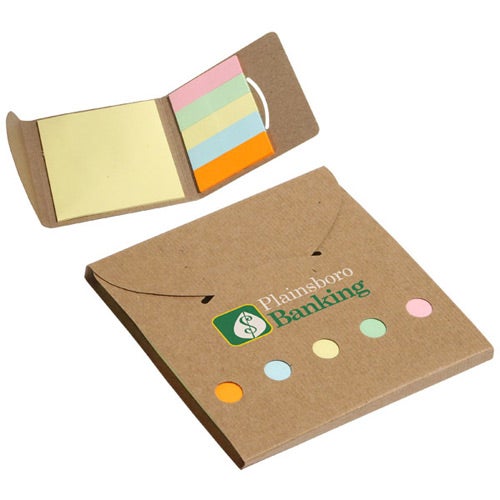 Giveaway Square Deal Sticky Note Wallets - Promotional Pens Singapore - Gifts VV Available in 4 exciting item colors 客製 - Promotional Pens Singapore - Gifts VV Brown Square Deal Sticky Note Wallet