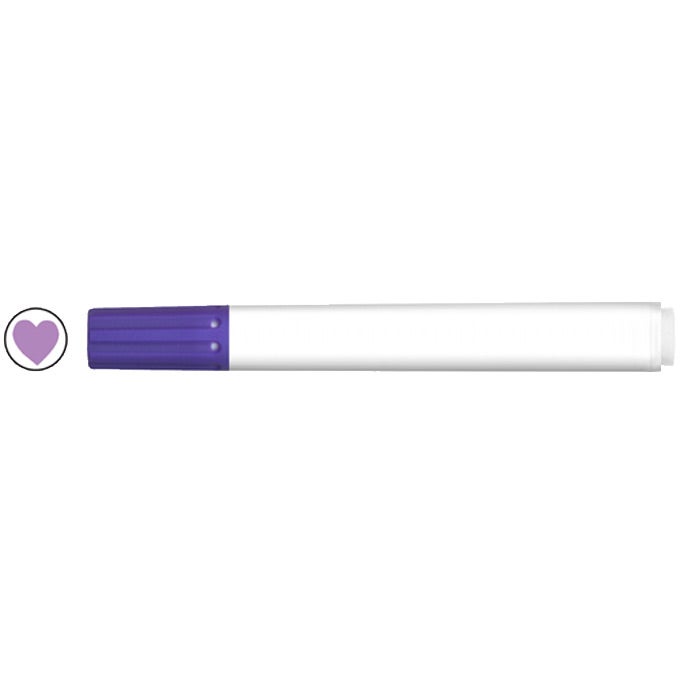 White / Purple Heart Stamperoos Washable Ink Stamping Marker