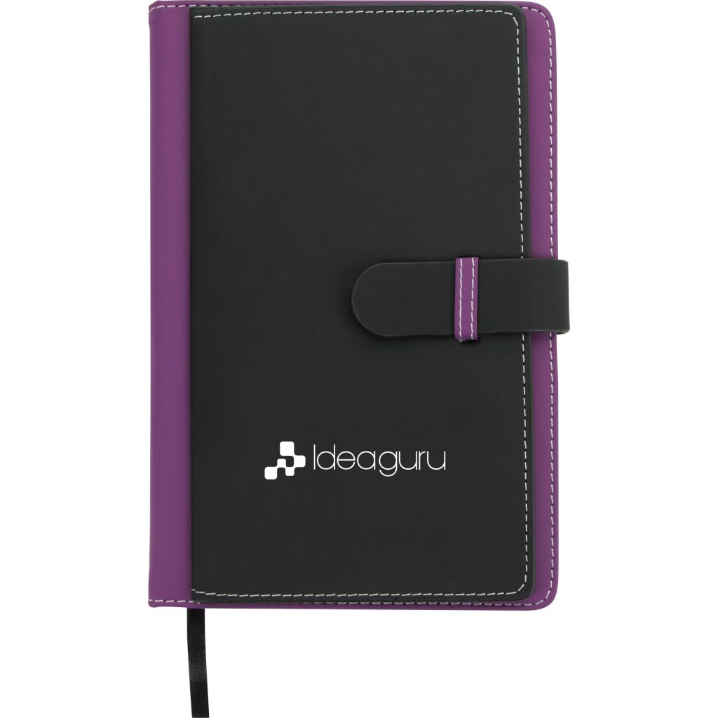 Custom Stay Organized Journals - Promotional Pens Singapore - Gifts VV Available in 4 amazing item colors 客製 - Promotional Pens Singapore - Gifts VV Black / Purple Stay Organized Journal