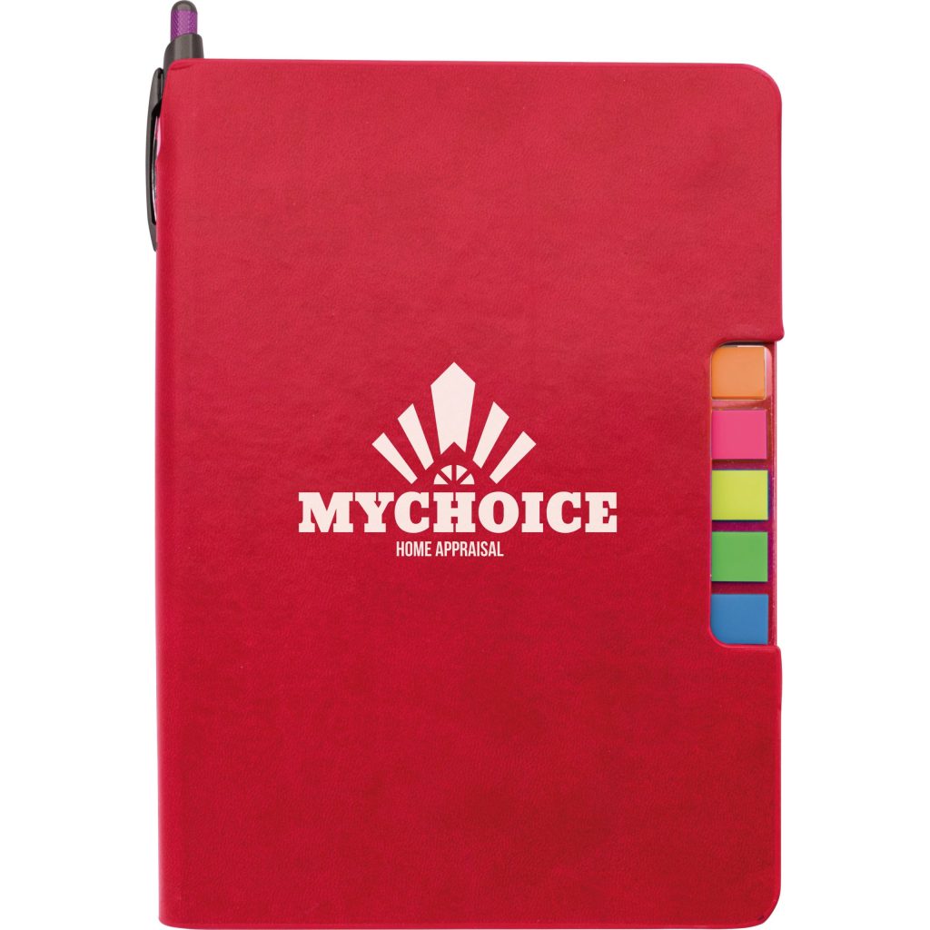 Advertising Sticky Flag Journals - Promotional Pens Singapore - Gifts VV Available in 3 amazing item colors 客製 - Promotional Pens Singapore - Gifts VV Red Sticky Flag Journal