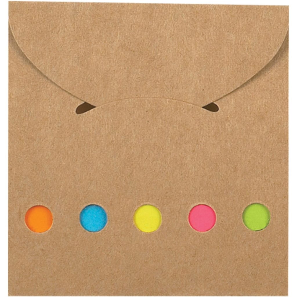 Promotional Paper Sticky Notes and Flags in Pocket Case - Promotional Pens Singapore - Gifts VV Available in 6 awesome item colors 客製 - Promotional Pens Singapore - Gifts VV Natural Paper Sticky Notes and Flag in Pocket Case