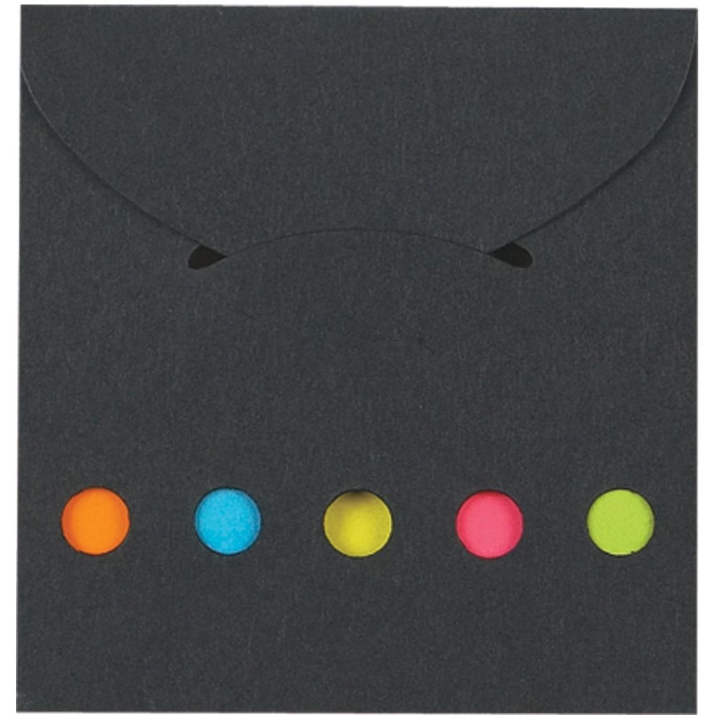 Promotional Paper Sticky Notes and Flags in Pocket Case - Promotional Pens Singapore - Gifts VV Available in 6 awesome item colors 客製 - Promotional Pens Singapore - Gifts VV Black Paper Sticky Notes and Flag in Pocket Case