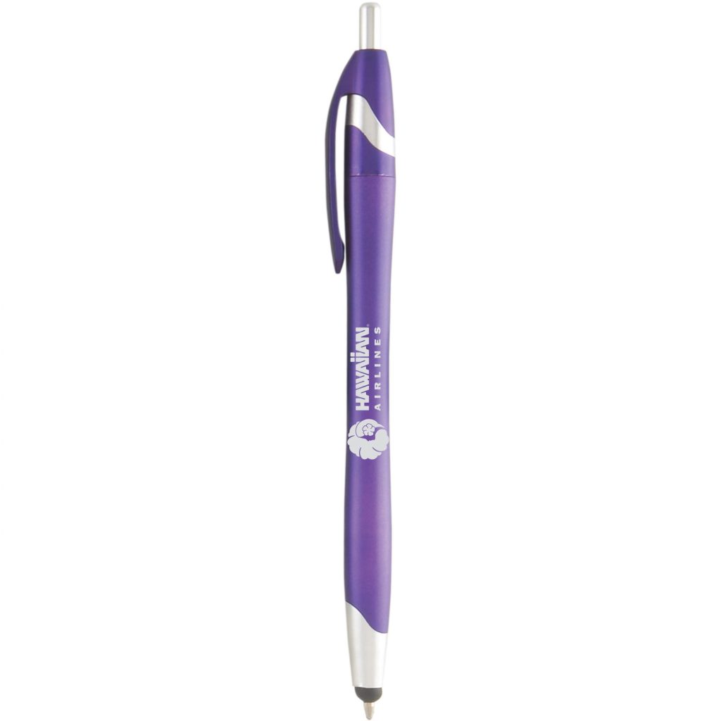 Purple Stratus Metallic Pen with Stylus