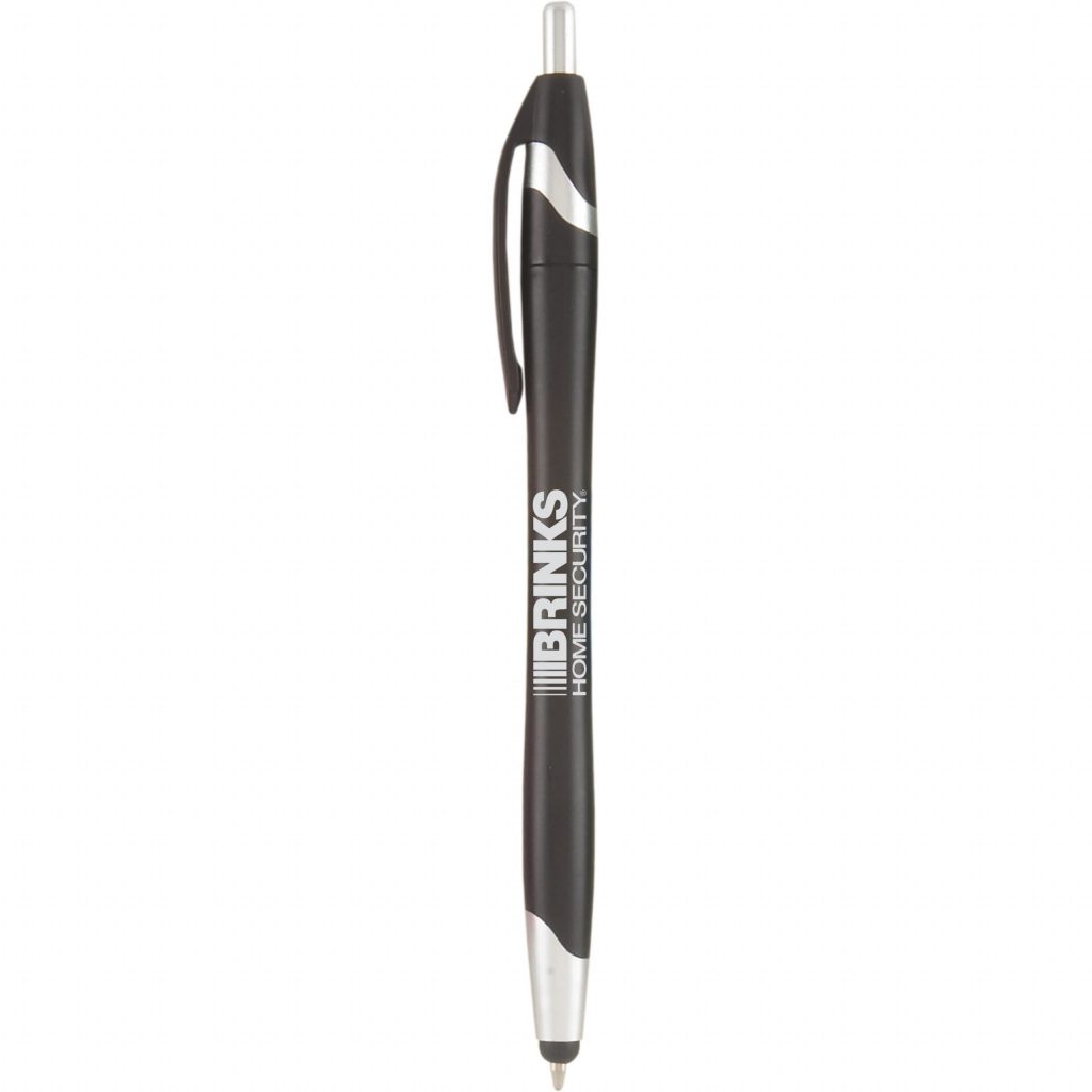 Black Stratus Metallic Pen with Stylus