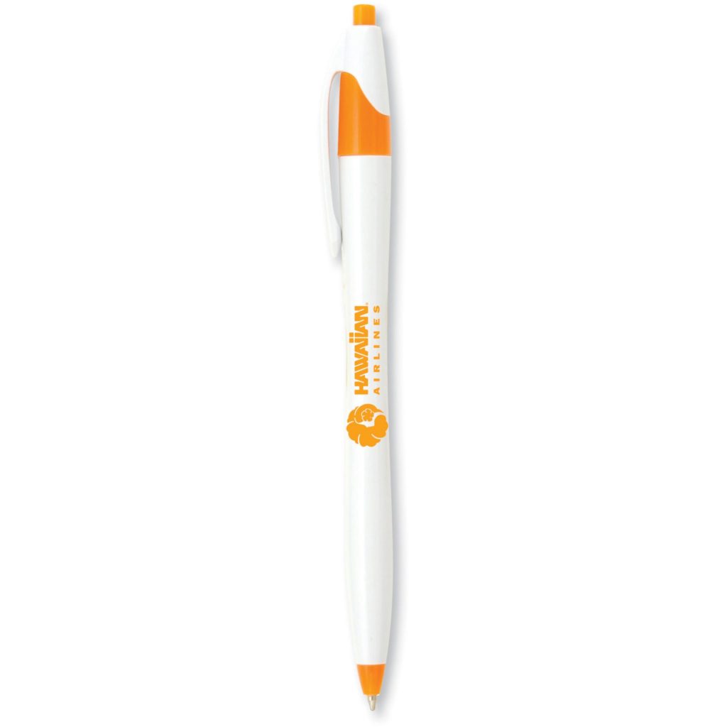 White / Orange Stratus White Brights Pens