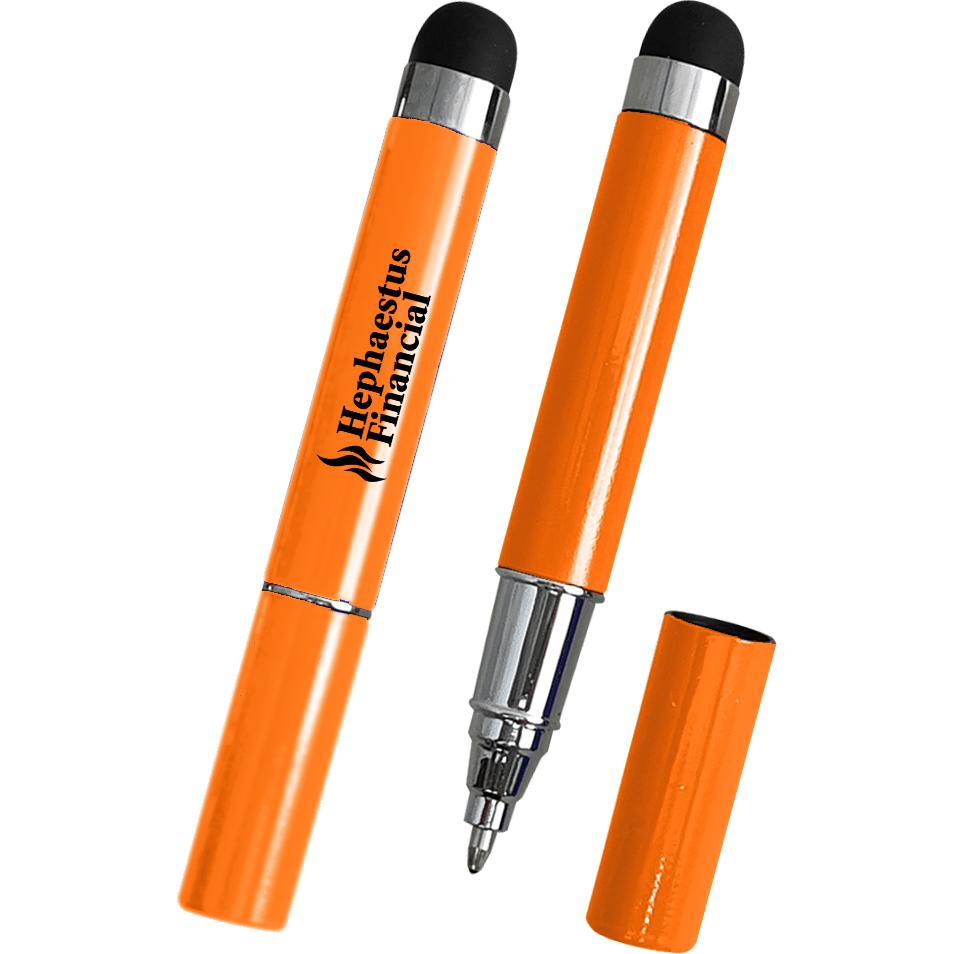Promotional Stylish Mini Stylus Pens - Promotional Pens Singapore - Gifts VV Available in 7 amazing item colors 客製 - Promotional Pens Singapore - Gifts VV Orange Stylish Mini Stylus Pen