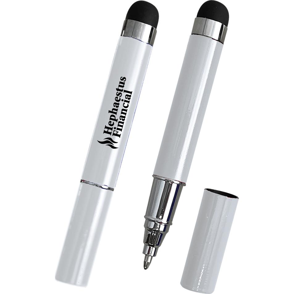 Promotional Stylish Mini Stylus Pens - Promotional Pens Singapore - Gifts VV Available in 7 amazing item colors 客製 - Promotional Pens Singapore - Gifts VV White Stylish Mini Stylus Pen