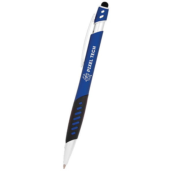 Customized Stylus Echo Soft Tech Click Pens - Promotional Pens Singapore - Gifts VV Available in 5 awesome item colors 客製 - Promotional Pens Singapore - Gifts VV Blue Stylus Echo Soft Tech Click Pen