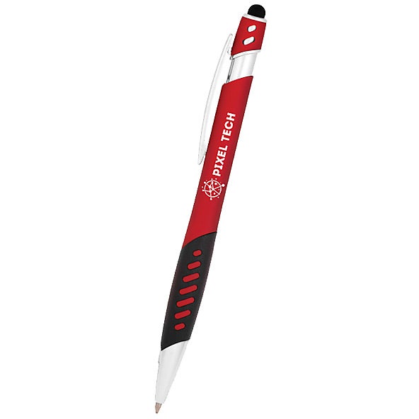 Customized Stylus Echo Soft Tech Click Pens - Promotional Pens Singapore - Gifts VV Available in 5 awesome item colors 客製 - Promotional Pens Singapore - Gifts VV Red Stylus Echo Soft Tech Click Pen