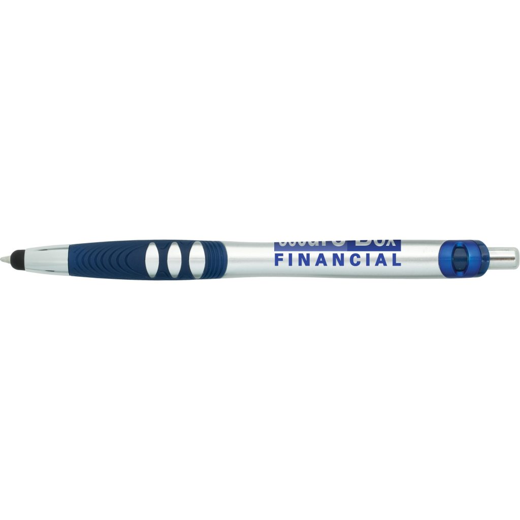 Imprinted Surge Stylus Pens - Promotional Pens Singapore - Gifts VV Free Setup 客製 - Promotional Pens Singapore - Gifts VV Silver / Blue Surge Stylus Pen