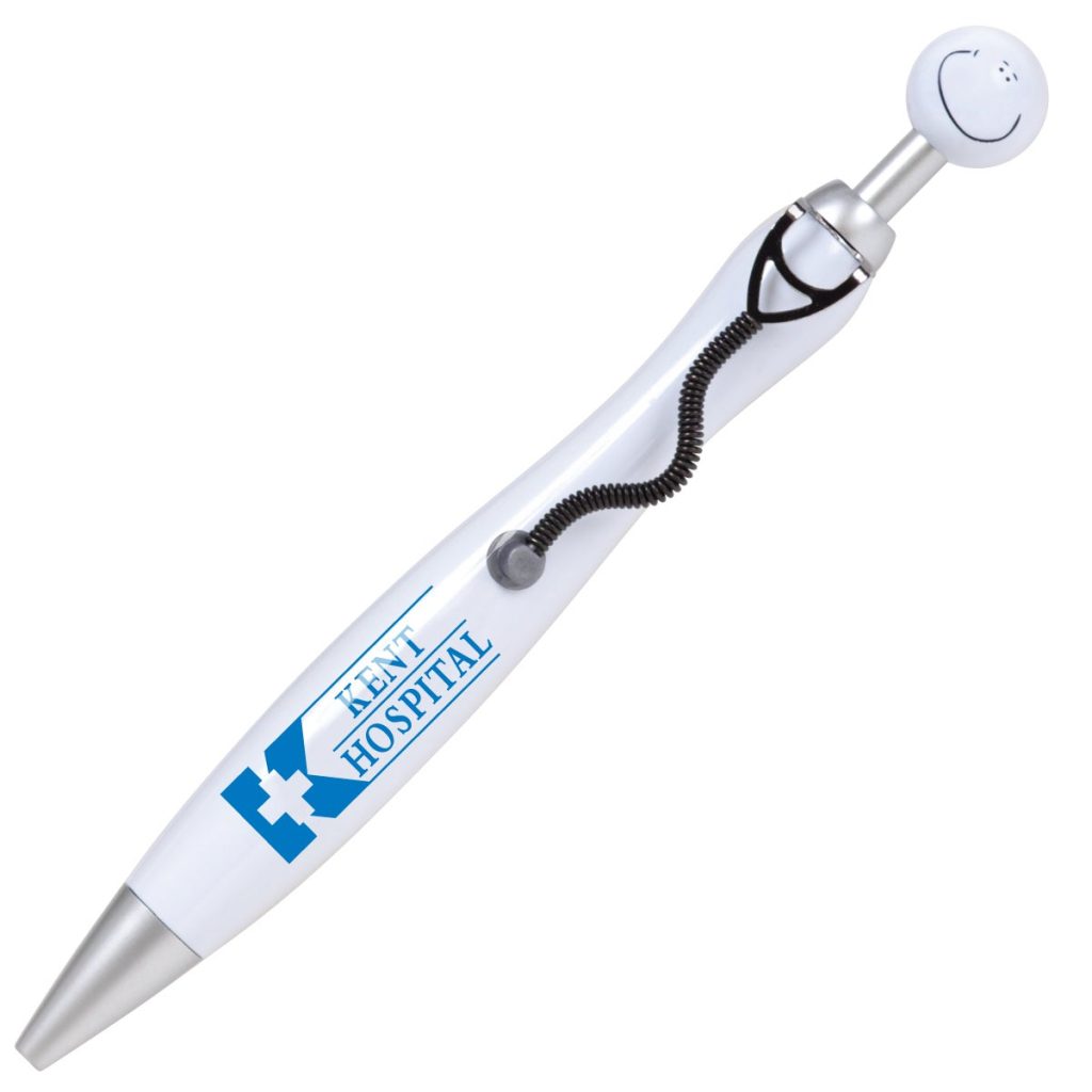 Promotional Swanky Stethoscope Pens - Promotional Pens Singapore - Gifts VV Available in 3 awesome item colors 客製 - Promotional Pens Singapore - Gifts VV White Swanky Stethoscope Pen